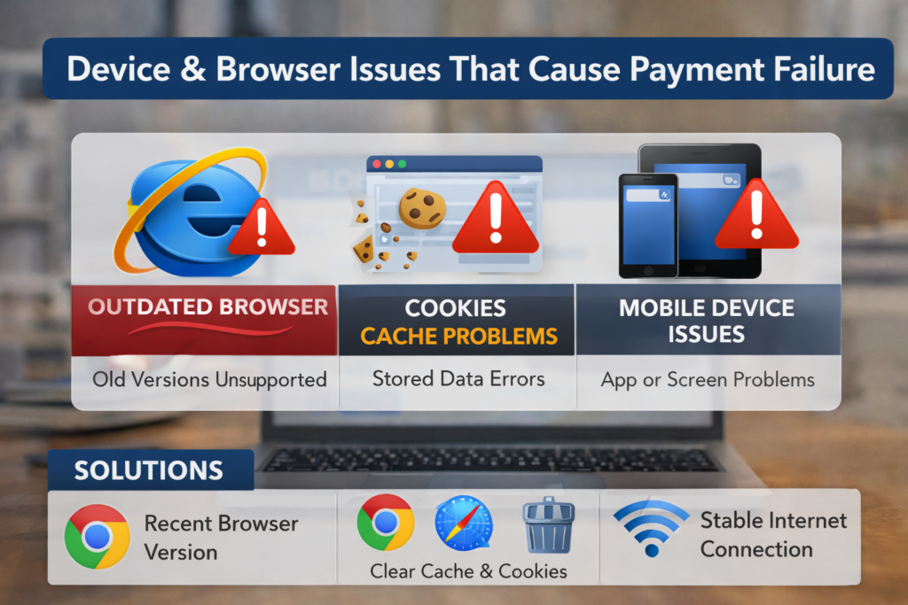 Device & Browser Issues That Cause Payment Failure