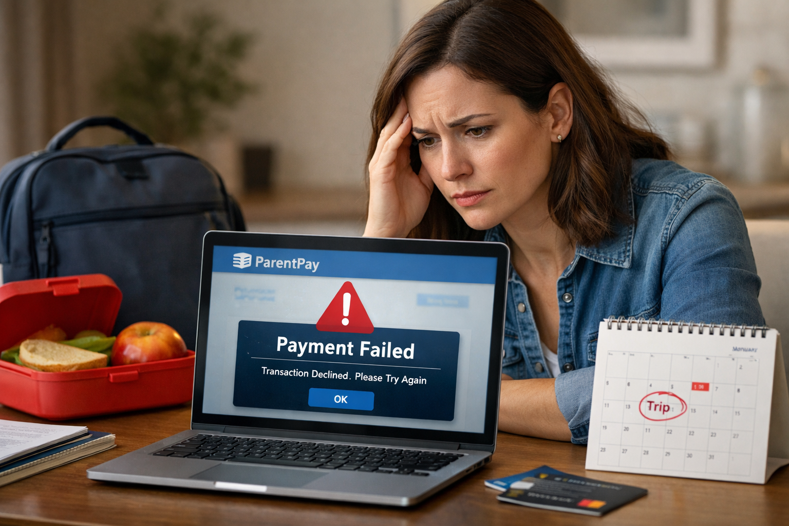 ParentPay Payment Failed