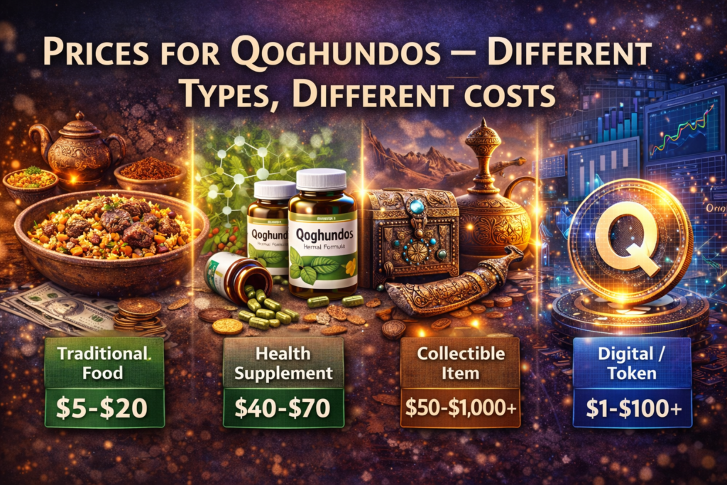 Prices for Qoghundos – Different Types, Different Costs