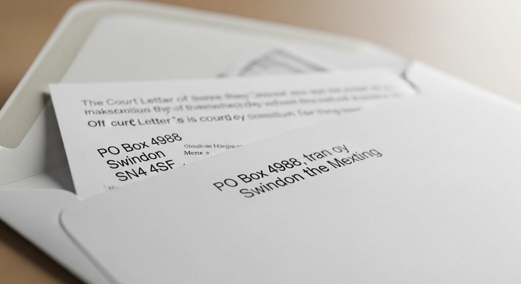 Why Do Letters Come from PO Box 4988 Swindon SN4 4SF