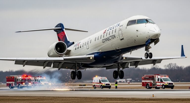 delta connection dl3543 emergency landing
