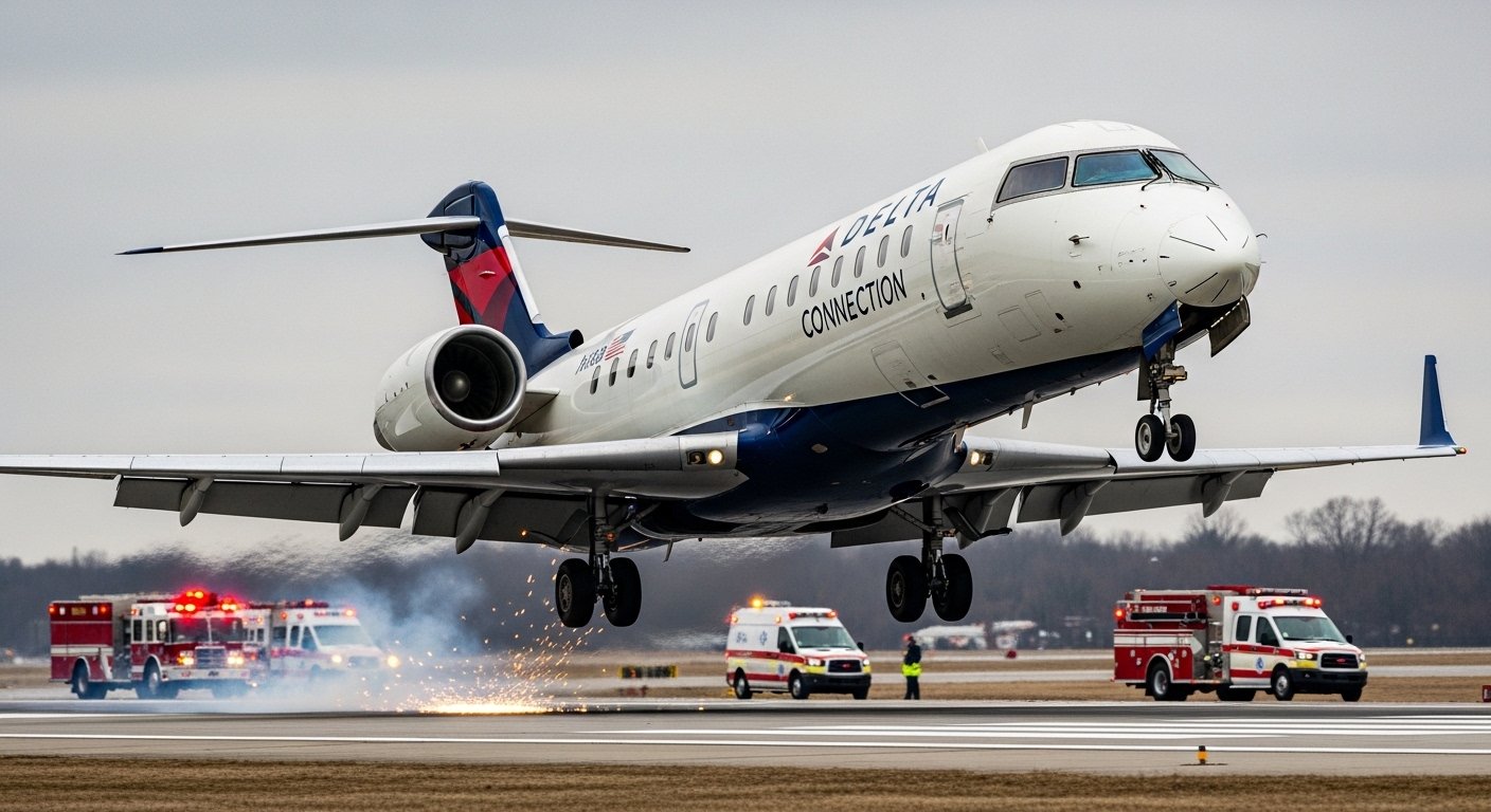 delta connection dl3543 emergency landing